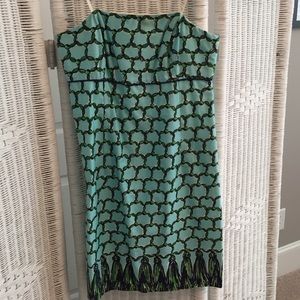 Lilly Pulitzer Strapless Shift in Macrame Me